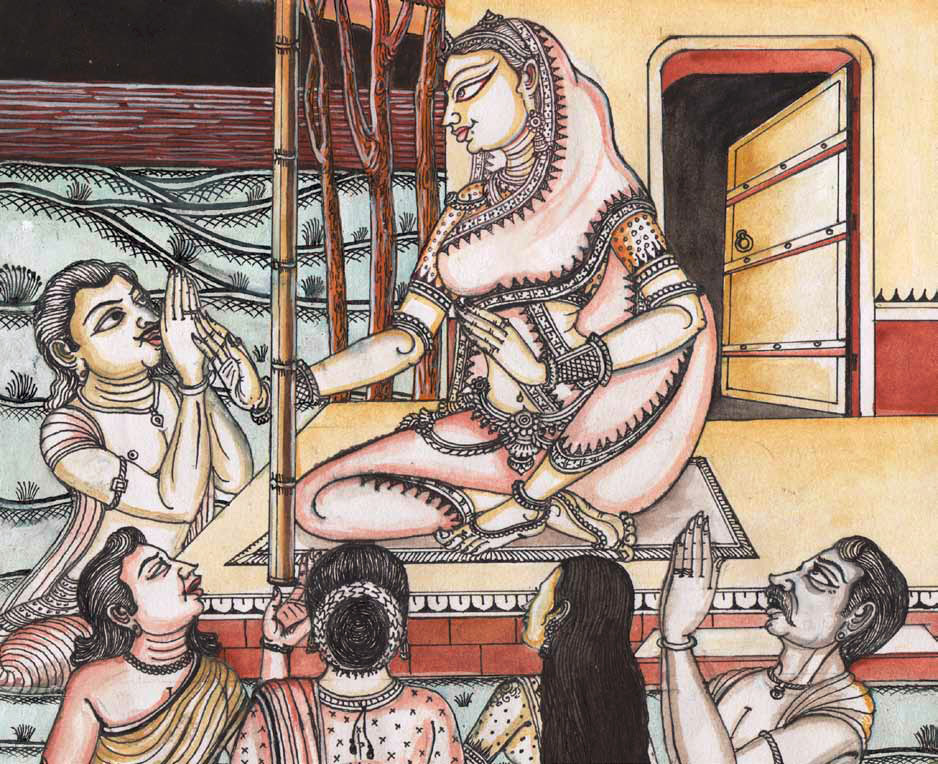 Джахнава Деви и Вирачандра Прабху